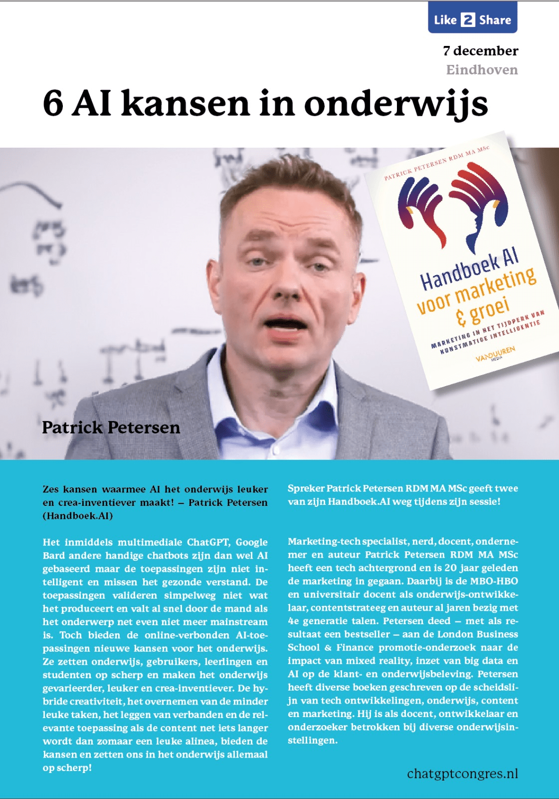 Keynote AI marketing en onderwijs