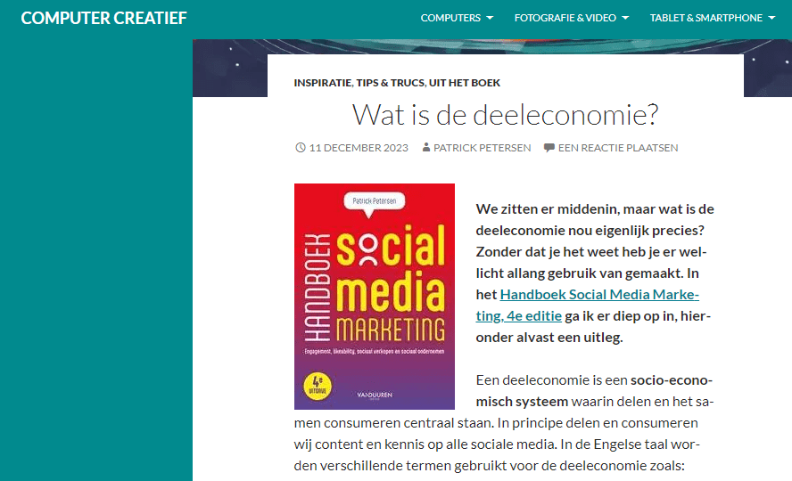 Interview nieuwe Handboek Social Media Marketing