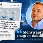 Als marketing-tech expert in De Telegraaf: "Menswaardige AI vraagt om duidelijke grenzen!"